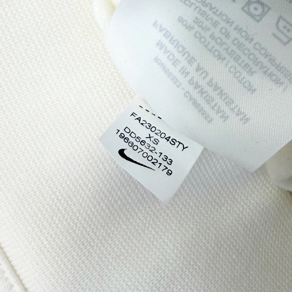 Nike Sweatshirt Women XS Sail White Phoenix Fleece Oversized DD5632-133